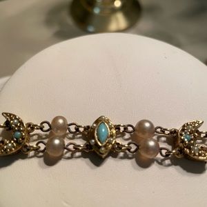 Vintage Goldette NY Double Row Slide Bracelet